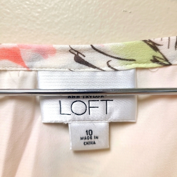 Ann Taylor LOFT Womans Silk Tiered Flowy Floral Ruffle Skirt Size 10 - Picture 4 of 7